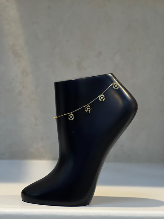 18K Gold anklet - navidjewellery