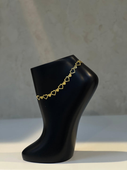 18K Gold anklet - navidjewellery