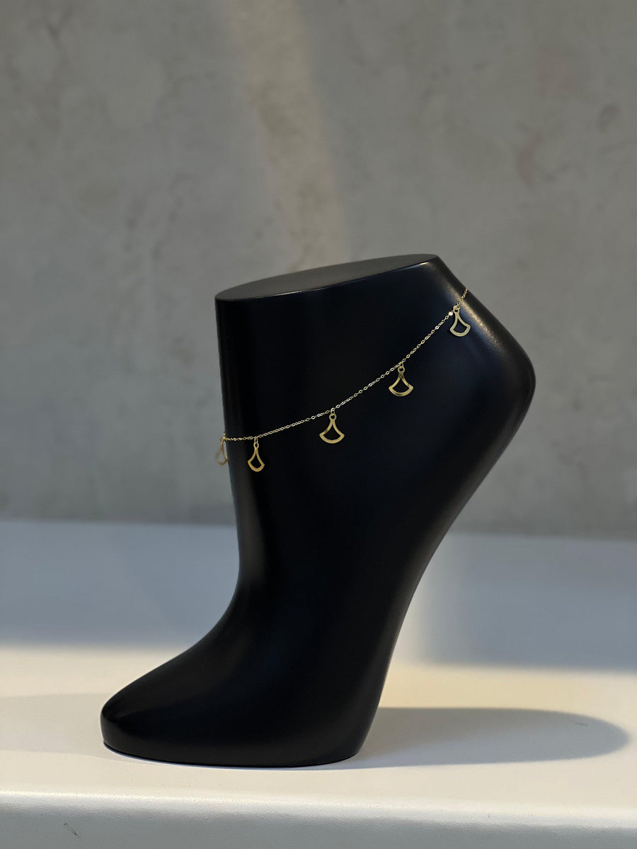 18K Gold anklet - navidjewellery