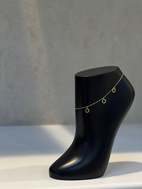 18K Gold anklet - navidjewellery