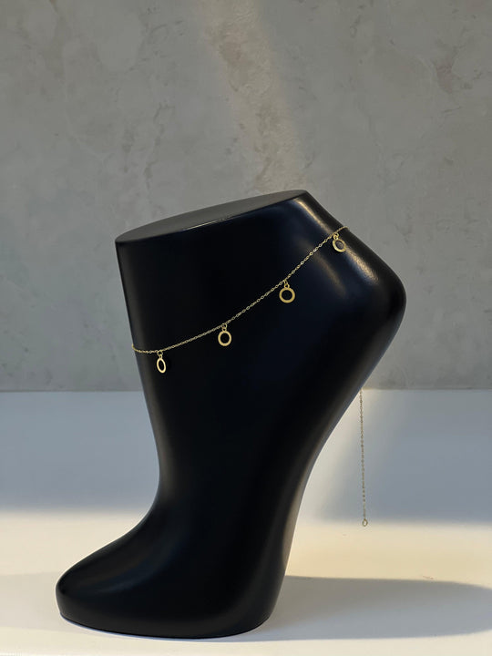 18K Gold anklet - navidjewellery