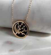 18k Gold Necklace Moon & Star - navidjewellery