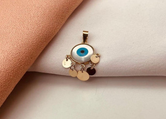 18K Gold Pendent Evil-Eye - navidjewellery