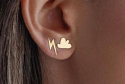 18K Gold THUNDER Earring - navidjewellery