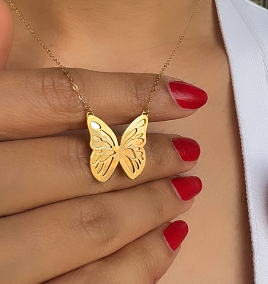 18k Gold Butterfly