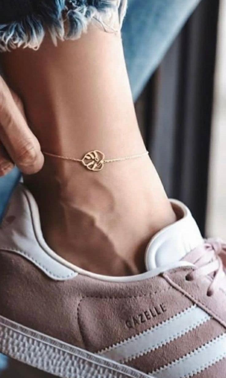 18K Gold Anklet - navidjewellery