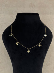 18K Gold Butterfly Half Set - navidjewellery