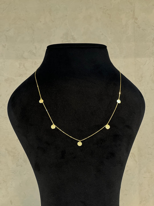 18K Gold circle Half Set - navidjewellery