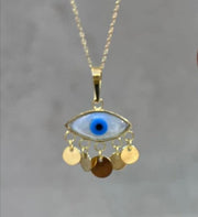 18k Gold EvilEye Set - navidjewellery