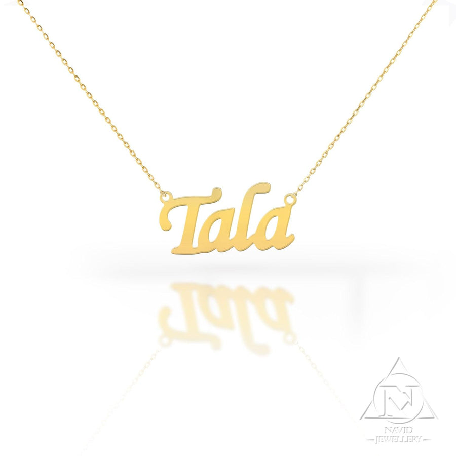 18K Gold Name Necklace - navidjewellery