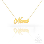 18K Gold Name Necklace - navidjewellery