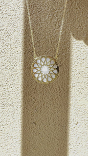 18k Gold Necklace Shabak design